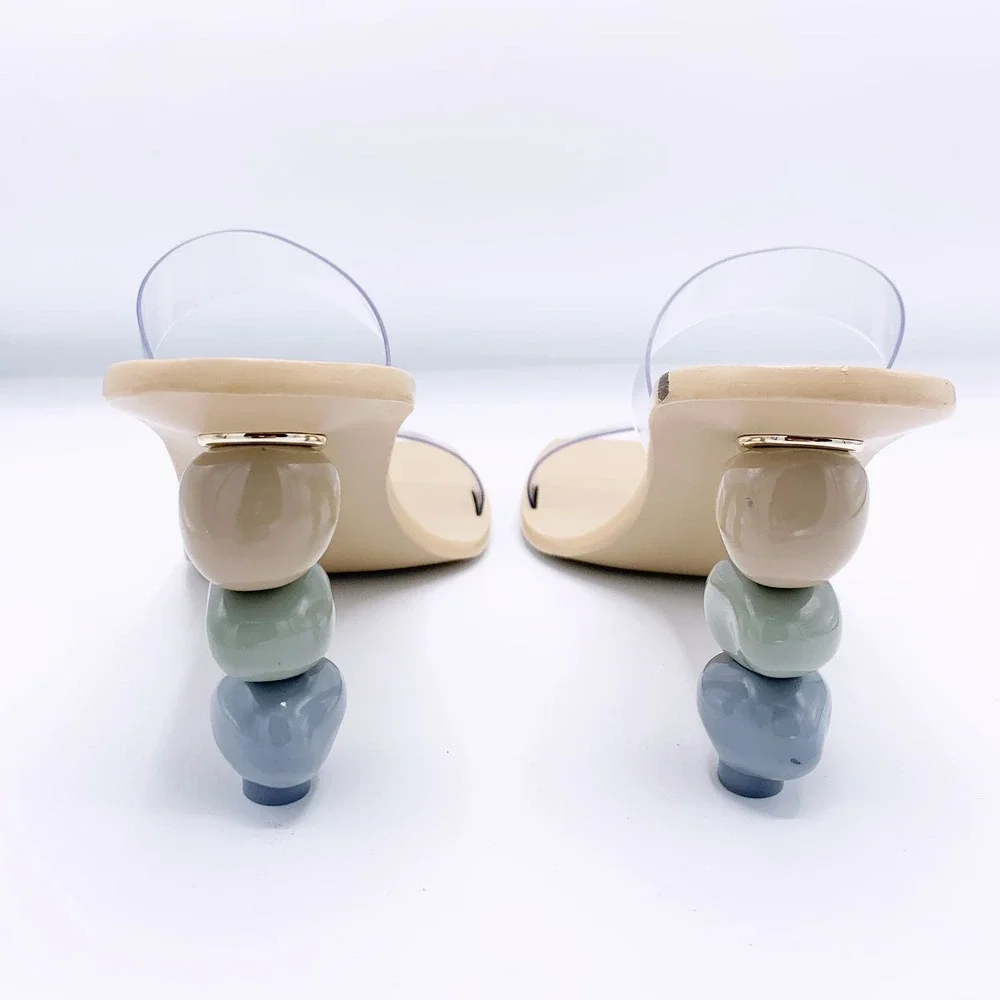 CULT GAIA Meta Bauble-Heel Vinyl Mules - Picture 8 of 14